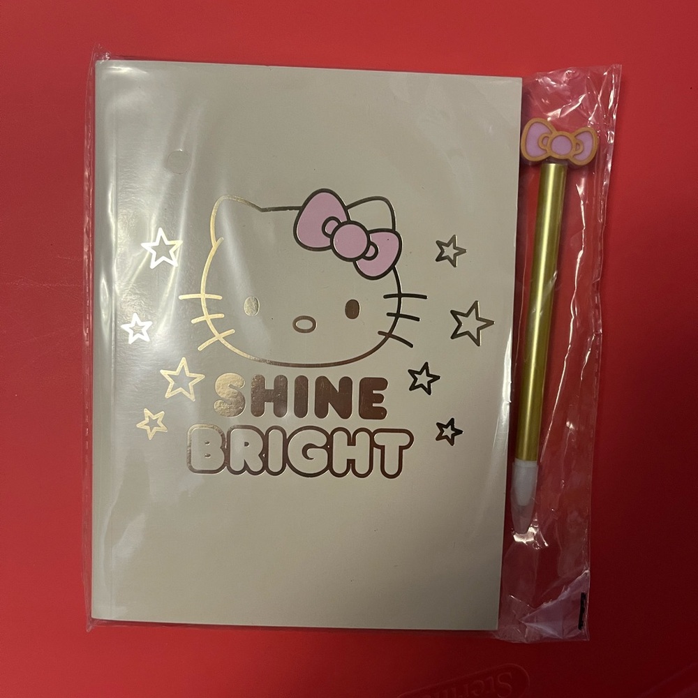 Hello Kitty Shine Bright Notebook and Pen Set